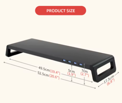 Soporte elevador para Monitor de PC con concentrador USB 3.0 - Image 2